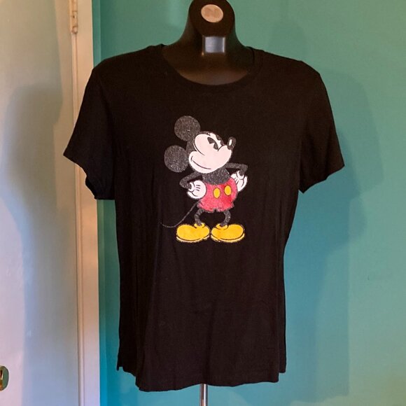 Glitter Mickey Mouse T-shirt - Picture 1 of 1